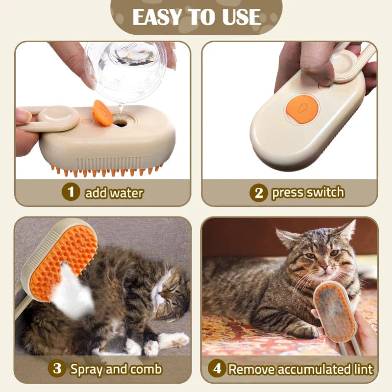 Steamy Cat Grooming Comb